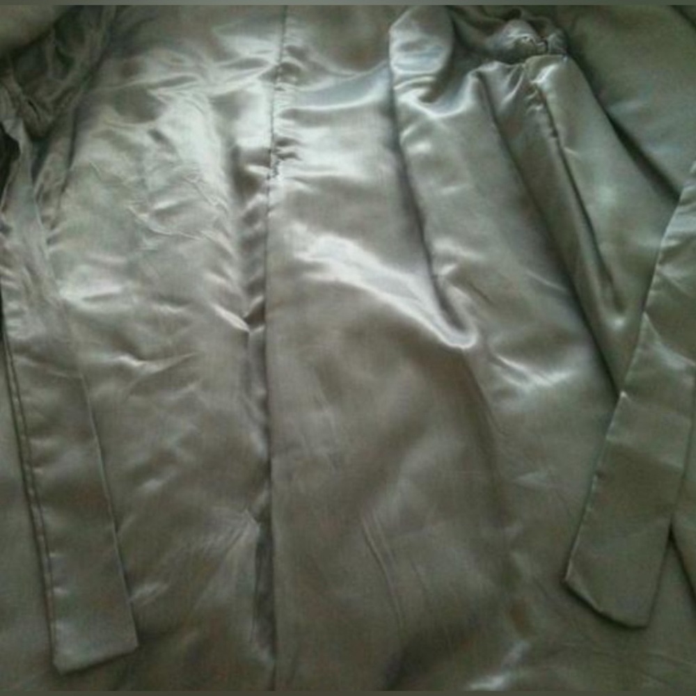 Long Gray Rabbit Fur Coat - Picture 7 of 13